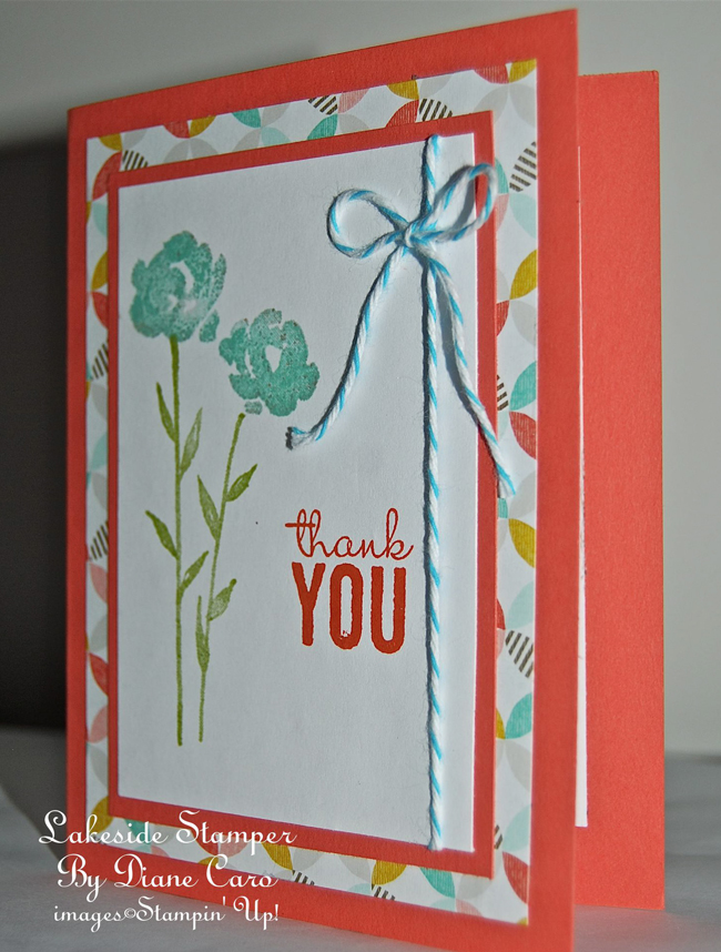 Painted Petals Thank You Card