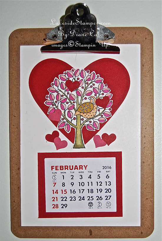 Clipboard Calendar: February 2016 LakesideStamper com