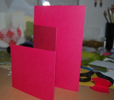 Side View of Double Fold Card