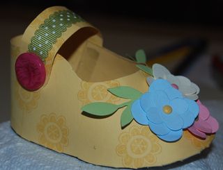 Completed Baby Shoe Side View