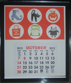Spooky Bingo Bits Oct 2012 CD Calendar