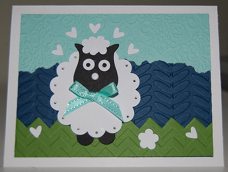 Owl Punch Sheep Communion Card