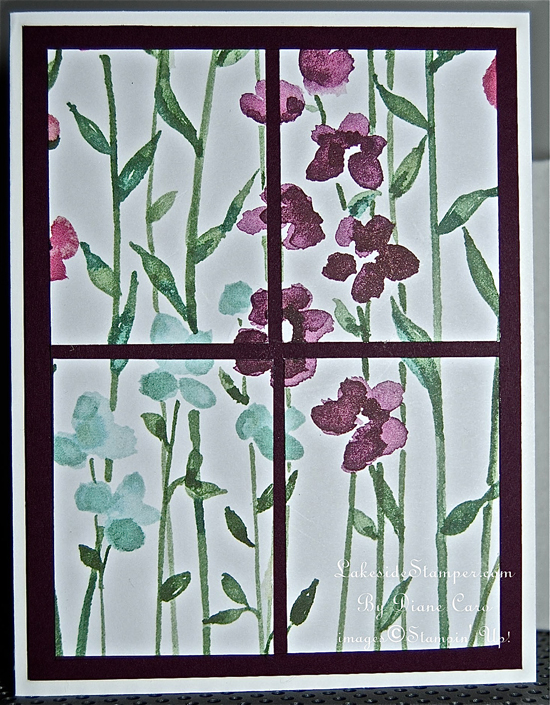 Painted Bloom Window Pane