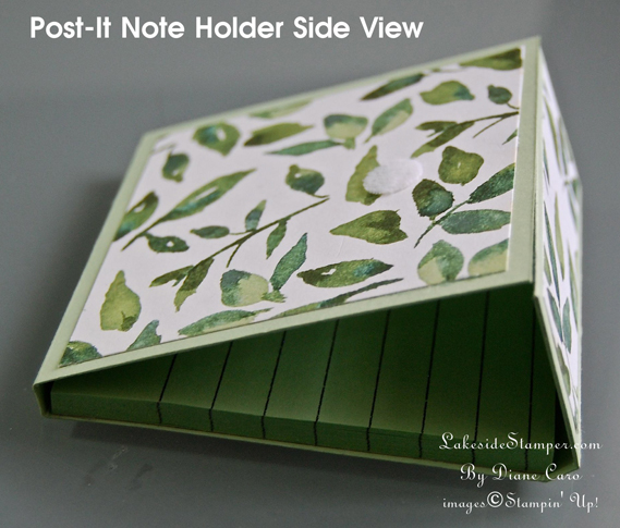Post-It Note Holder Side View