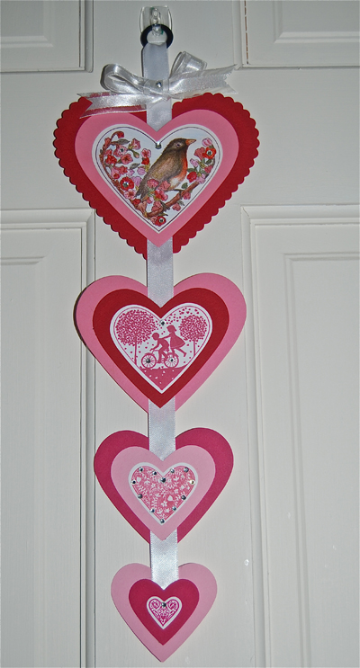 Stampin' Up! Heart Framelets, Valentine's Day Banner
