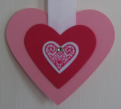 Stampin' Up! Heart Collection Framelits, Take it to Heart, Valentine's Day Banner