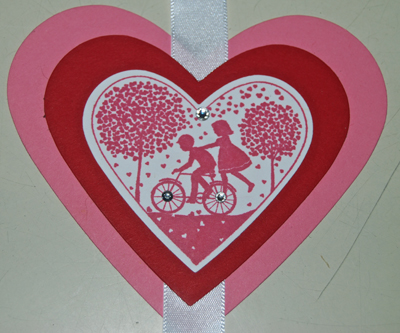 Stampin' Up! Heart Collection Framelits, Take It to Heart, Valentine's Day Banner