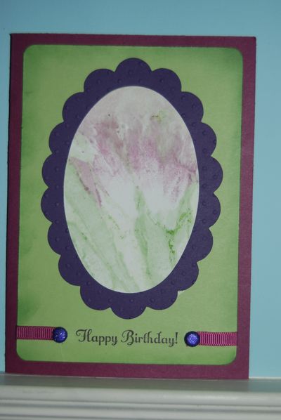 Crushed Flowers Card