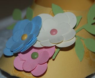 Baby Shoe Flower Fusion Detail